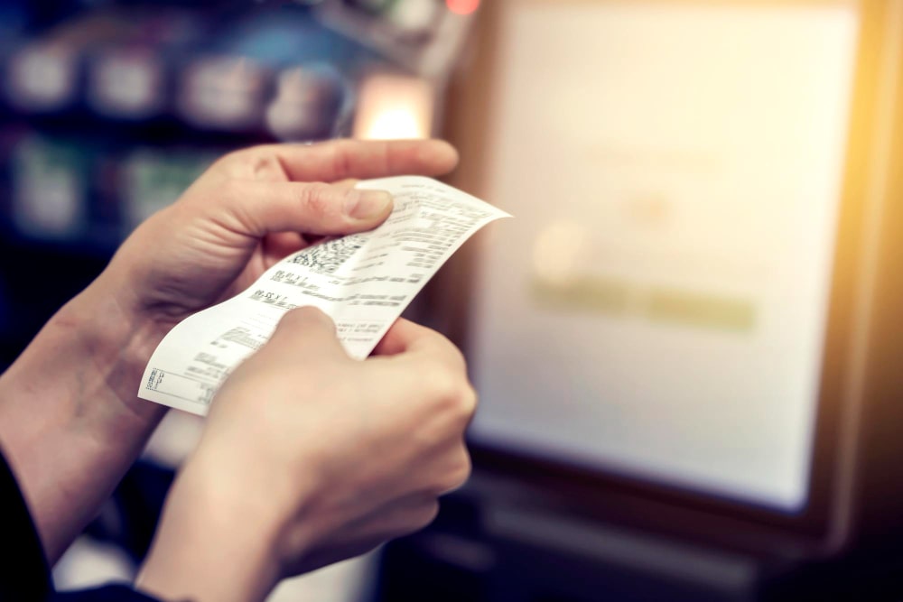 Ticket de caisse à la demande