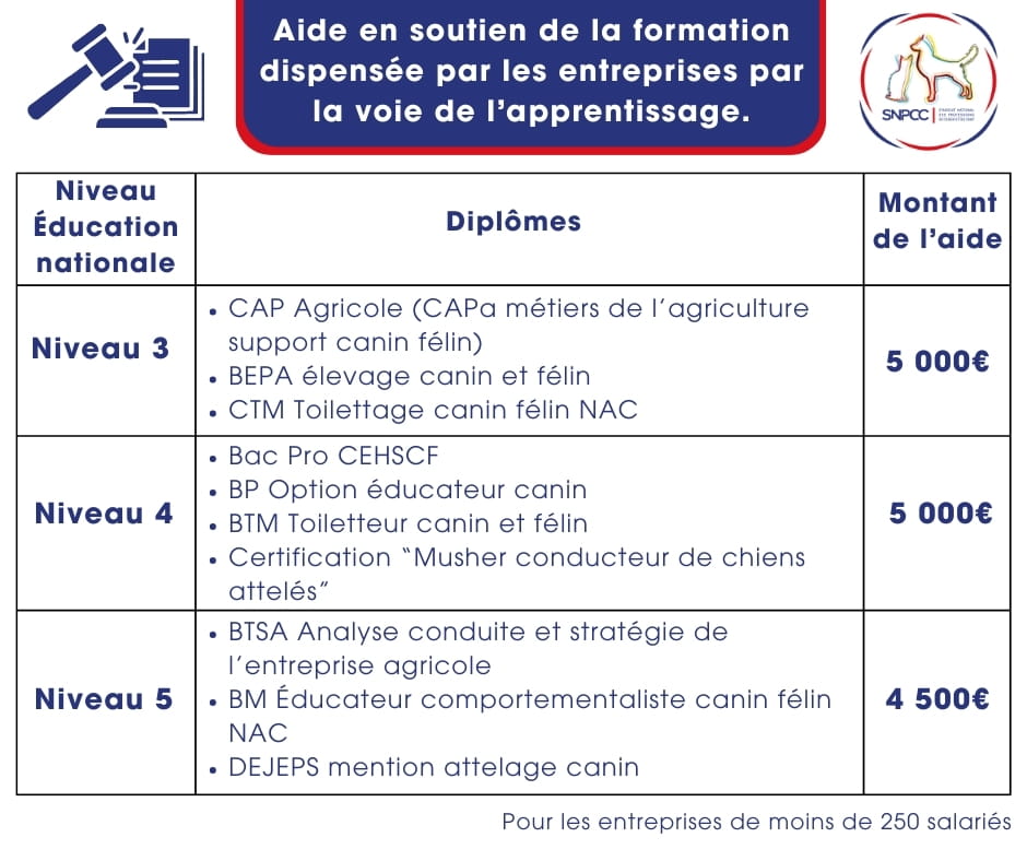 Aide en soutien de la formation
