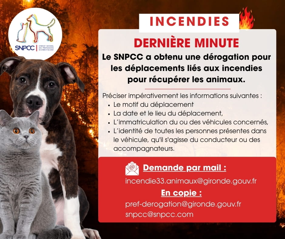 INCENDIES autorisations de déplacements